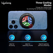 Lifelong Phone Cooler for Gaming | Powerful Semiconductor Technology | Magnetic Attachment For iPhone & Android | Additional Clip | Instant Cooling Fan for Mobile with 3 Speeds | USB Wired | RGB Light