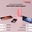 Lifelong Electronics 20000mAh 22.5W Fast Charging Power Bank | 3 Inputs (1 Built-in USB A Cable + 1 C + 1 Lightning Port) & 6 Outputs (3 Built-in Cables + 1 C + 2 A Port) | Small Pocket Size Powerbank