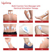 Lifelong Electric Nerve Stimulation Pulse Tens Massager Digital Massage Machine for Body, 4 Gel Pads, 5 Massage Modes and 16 Intensity Levels Massager for Physiotherapy and Pain Relief