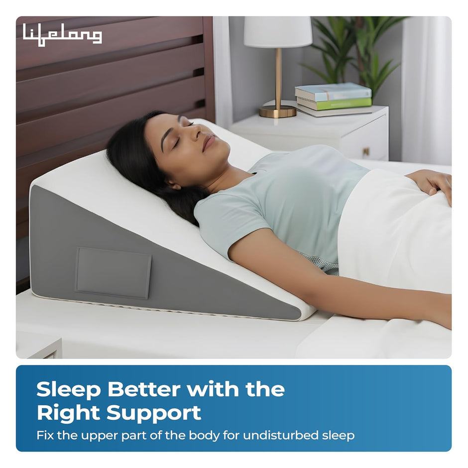 Lifelong Wedge Pro Pillow | Memory Foam for Neck Pain & Shoulder Pain
