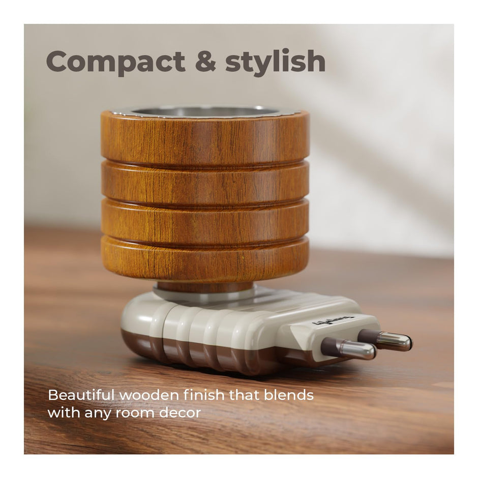 Lifelong Camphor Lamp | Electric Diffuser Burner for Home | Incense Oud Aroma | Room Freshener with Fragrance Oil & Portable Stand used as an Aromatherapy Device & as an Odour Eliminator for Relaxation