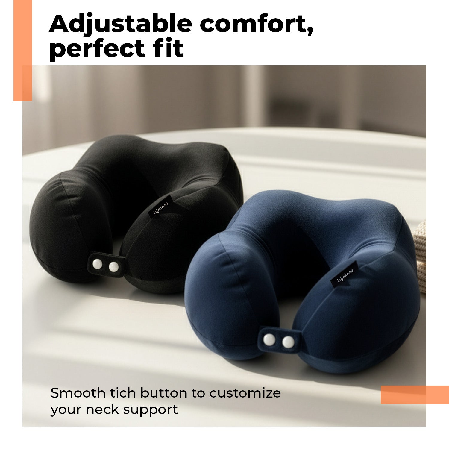 Lifelong Twin Hump Neck Pillow Kit - LLENR09