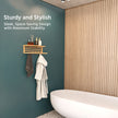 Lifelong Towel Rack & Shelf for Bathroom | Durable and Stylish Bamboo Bathroom Towel Holder