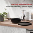 Lifelong Cast Iron 30cm tawa ,24cm kadai With Wooden Spatula