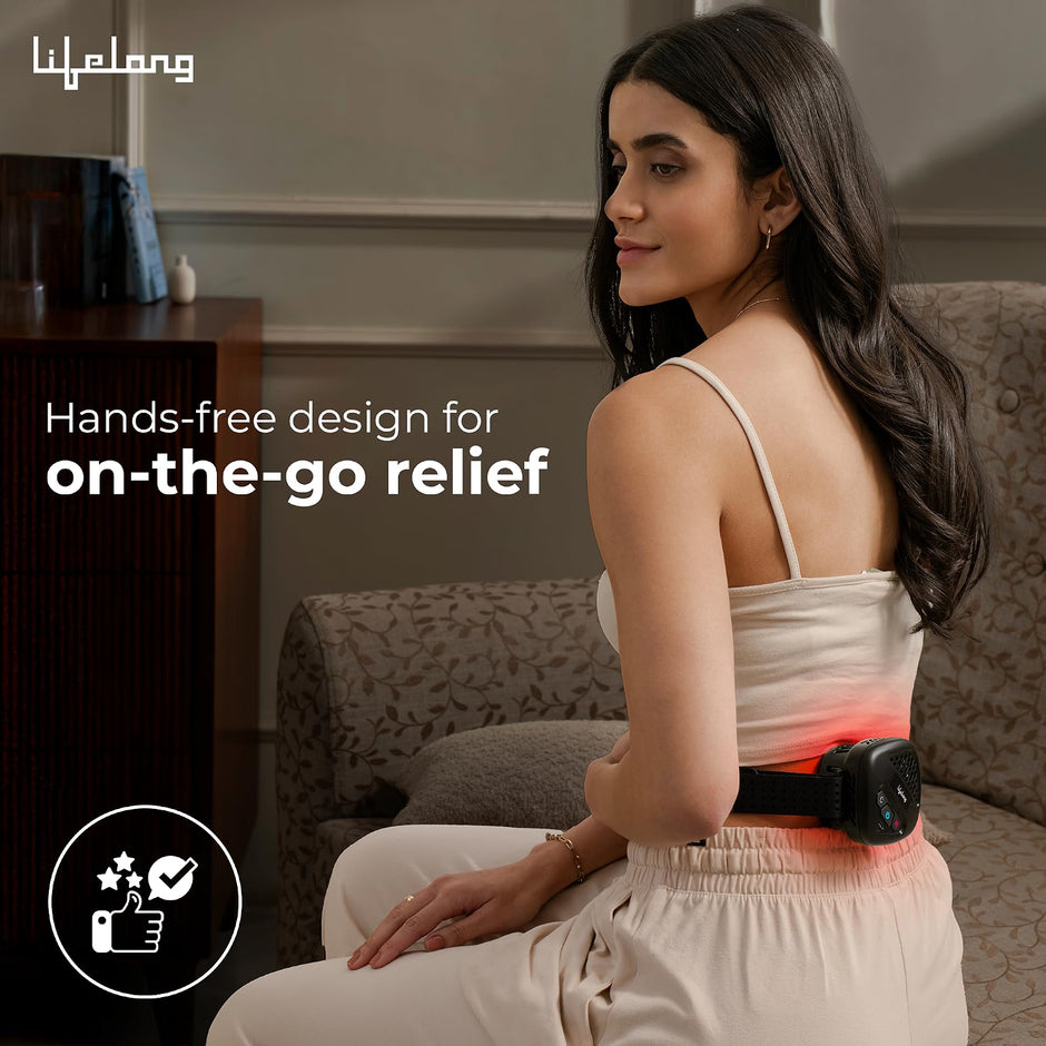 Lifelong Hot & Cold Electric Compression Device | Instant Heat and Cold for Pain Relief and Muscle Recovery | Portable, Hands-free Pain Relief for Knee, Back, Shoulder, Neck & Body Pain