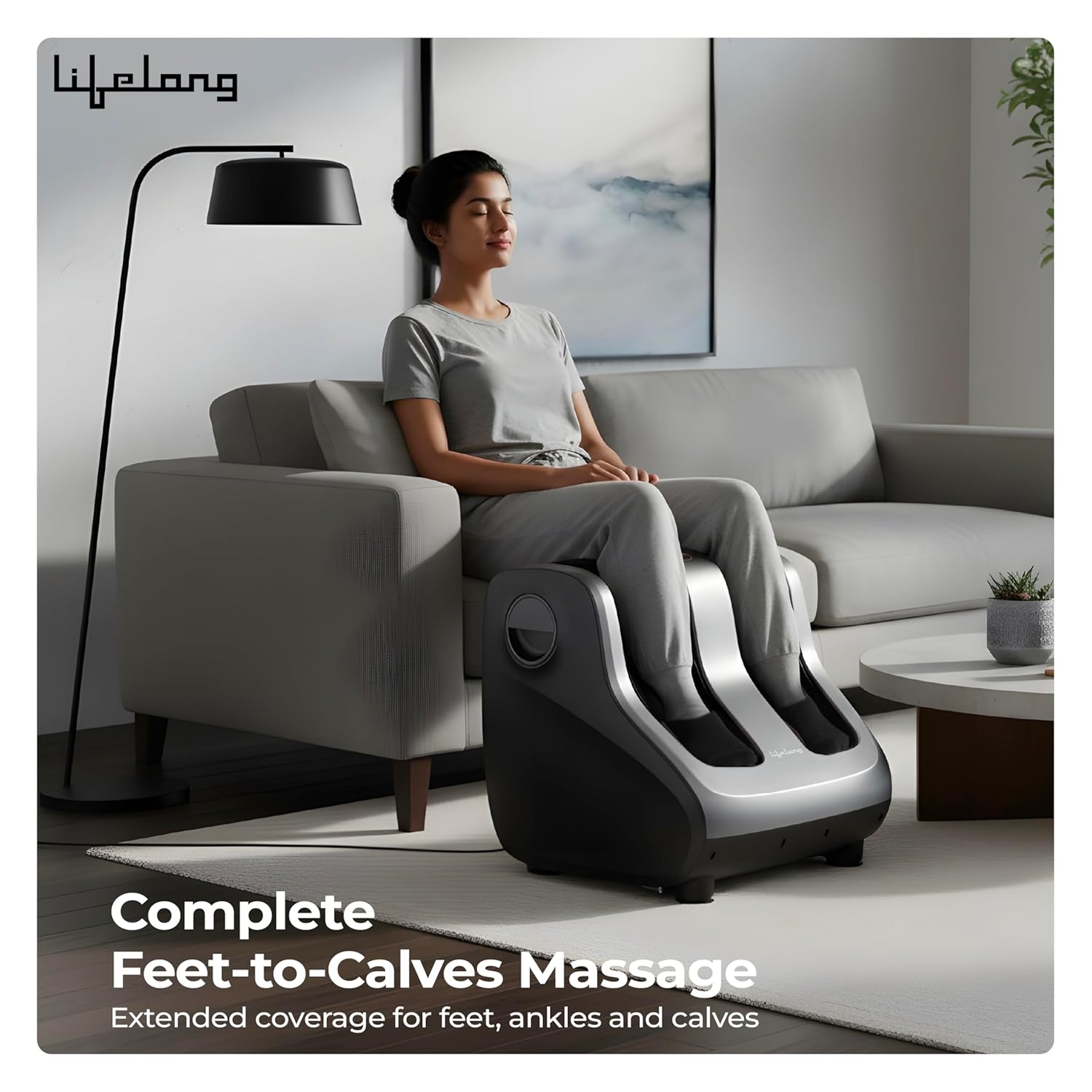 Leg, Foot & Calf Massager Machine with Vibration