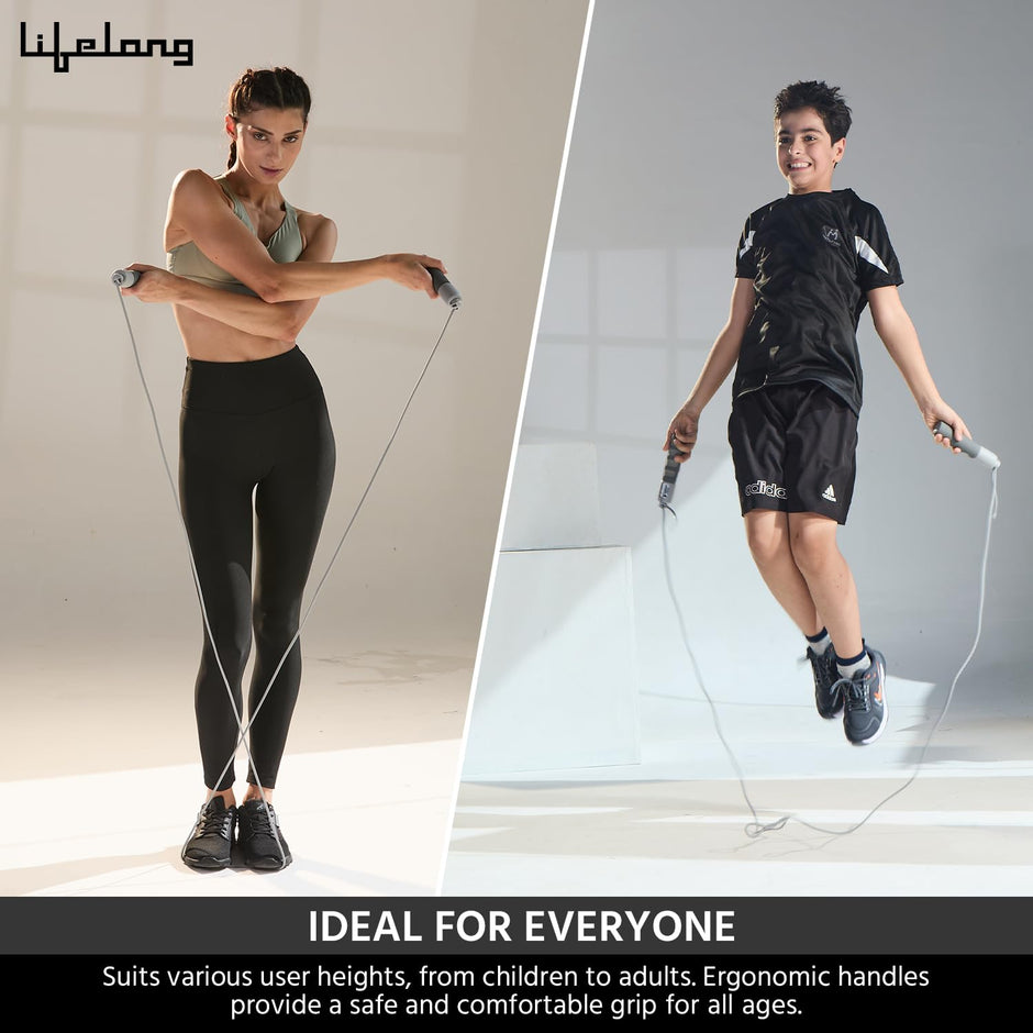 Lifelong LLSR06 Skipping Rope for Men, Women & Children - Jump Rope