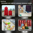 Lifelong Small Weight Machine for Home, Flights, Gas Cylinder, Shop, Travel | Portable Electric Digital Mini Hanging Weighing Scale|Weighing Machine for Luggage 50kg with LCD Display & Measuring Tape