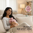Lifelong Heart Shaped Hot Water Bottle 1000 ml with Washable Fur Cover | Hot Water Bag for Pain Relief & Period Cramps | Ideal for Hand & Belly Warmer | Comfort with Leak-Proof Design