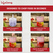 Lifelong LLWC03 Rechargeable Wireless Electric Chopper , Pink-250 ml