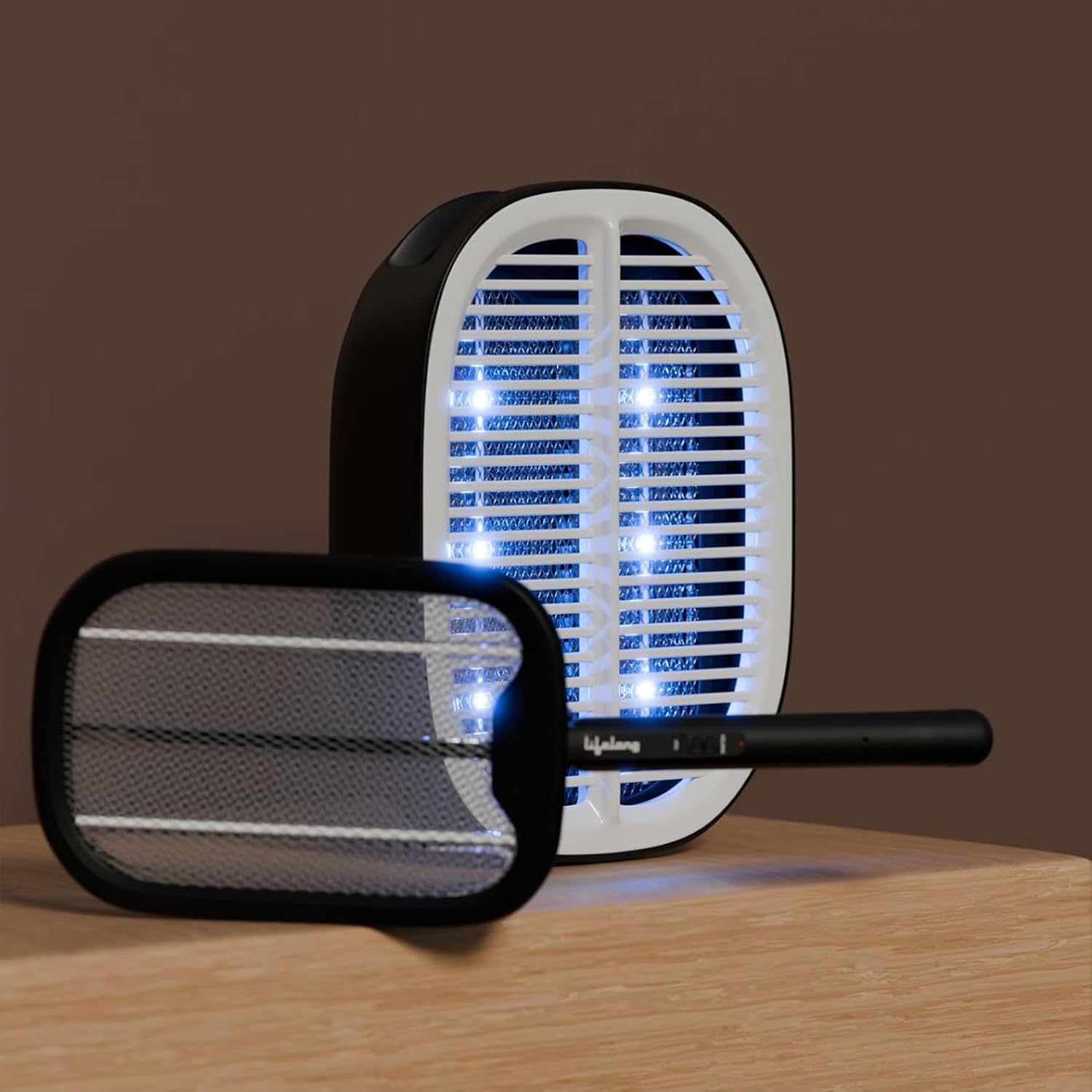 Lifelong 2-in-1 UV Light Mosquito Racket Bat and Mosquito Killer Lamp | 2500V