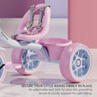 Kids Trike Cycle 2–5 Years – Baby Tricycle with Bell & Basket, 30Kg Capacity (Pink & Lavender)