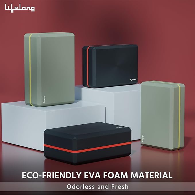 Yoga Block – EVA Foam Triple-Layer Support Brick for Balance & Cushion (Pack of 1)