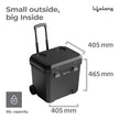 Lifelong Insulated Chiller Ice Box Standard Size for Travel Party Bar|Ice Cubes|Medical Purpose|Insulated Chiller Ice Box 38 LTR