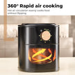 Lifelong 3.5L Small Air Fryer – Rapid Air Cooking, 90% Less Oil, 750W (Black)
