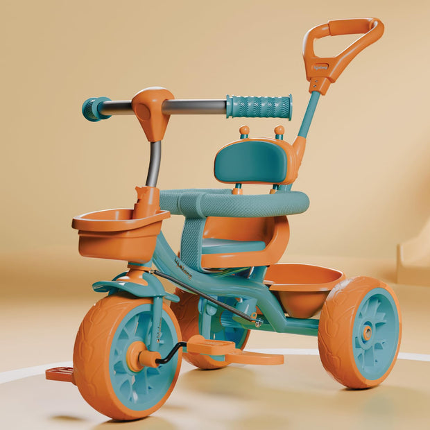 Kids Parental Control Tricycle with Safety Harness
