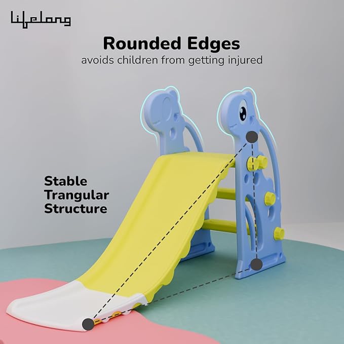 Lifelong Cuppy Kids Slide (Blue, LLCKS01) - Durable, Safe & Portable Play Slide for Toddlers