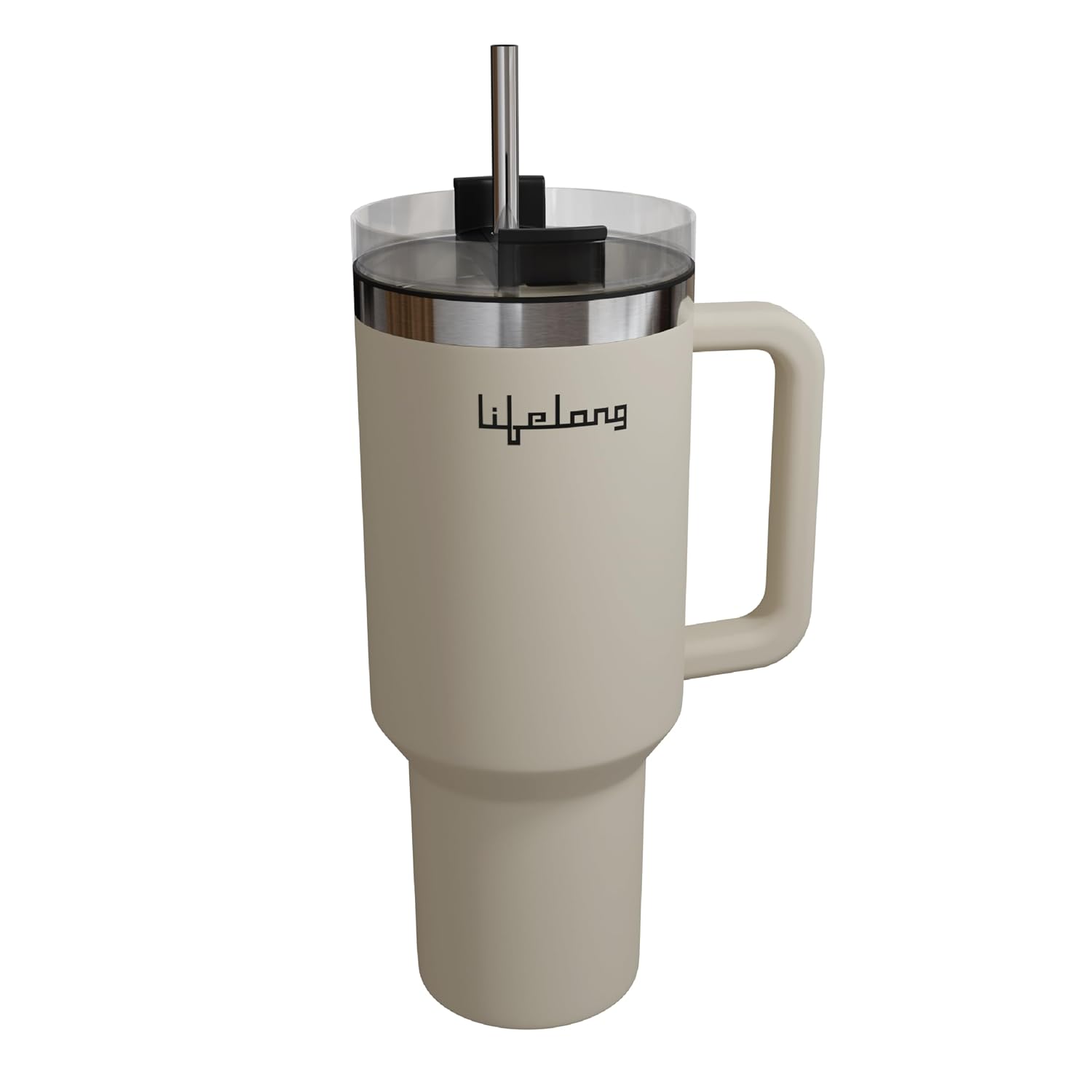Lifelong Double-Walled Vacuum Insulated Tumbler with Unbreakable Lid & Straw 1200ml