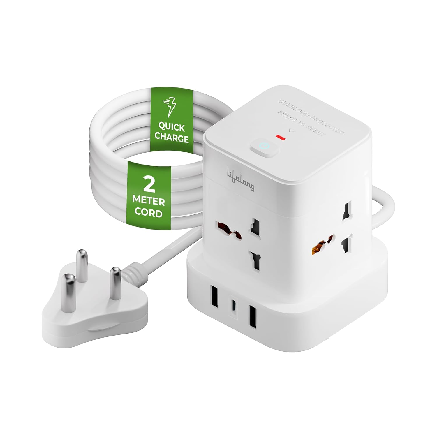 Lifelong Cube Plus Extension Board 7-in-1 | 1500 Watt