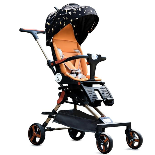 Lifelong Cuppy Baby Stroller – 0–36 Months, 360° Rotating Seat, Safety Certified Lightweight Foldable Pram with Recline & Soft Cushion Seat