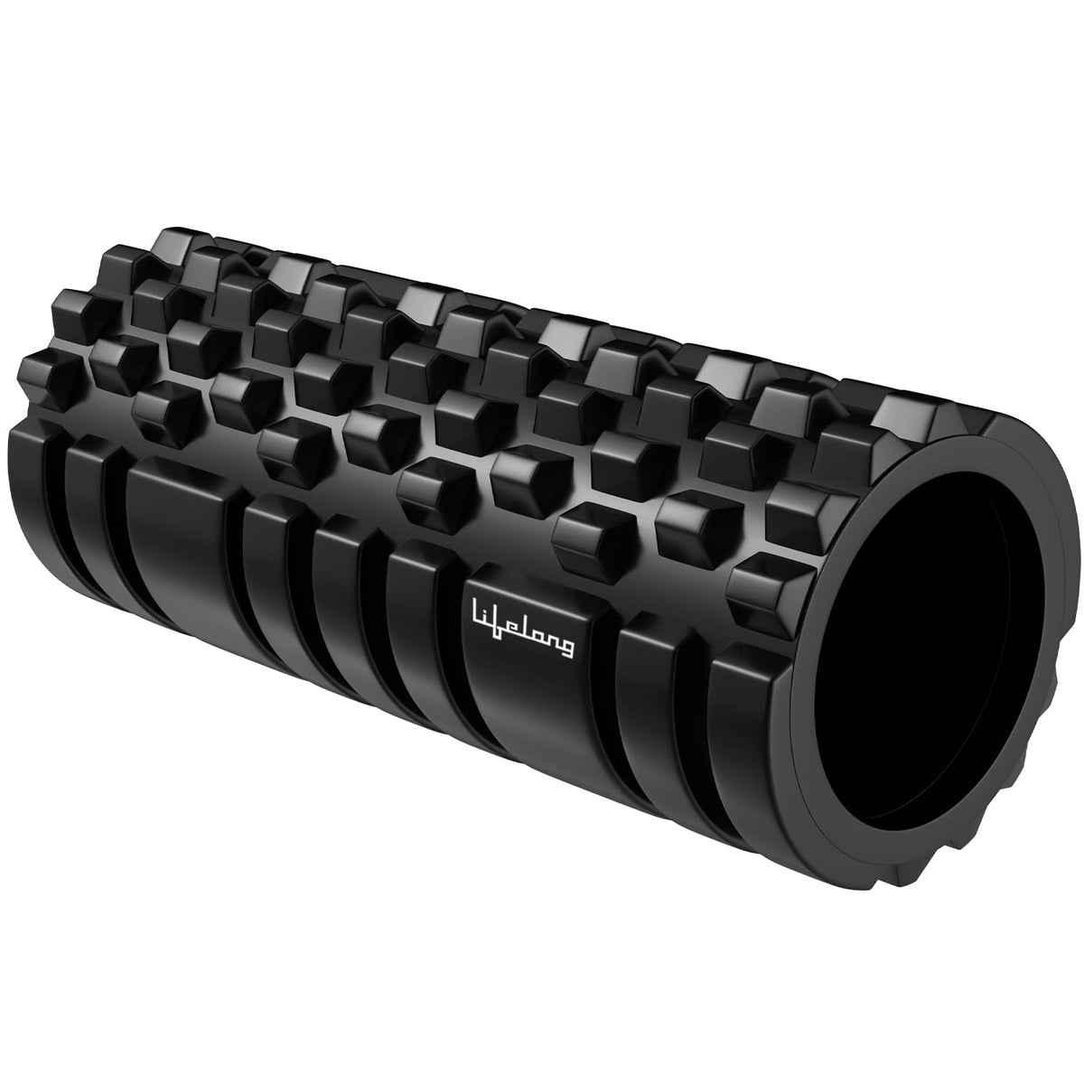 Extra-Firm Foam Roller for Deep Tissue Massage, Black