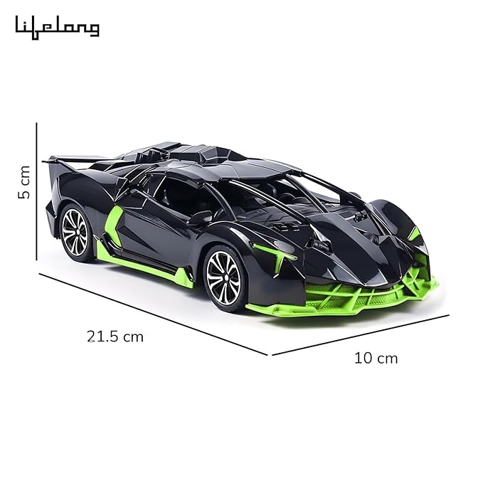 Lifelong Cuppy Rechargeable RC Car for Kids | LED Lights & 2.4GHz Control