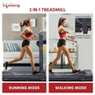 Lifelong Fit Pro LLTM162 Treadmill – 2HP Motor, 8 Km/hr, Under Desk Walking Pad