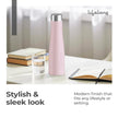 Lifelong Stainless Steel Water Bottle 900ml | Durable, Leak-Proof, Easy Grip, Rust Free, Easy-to-Clean, Odour-Free Bottle with Secure Cap for School, Travel, Gym & Work (LLBT03BP, Blush Pink)
