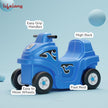 Lifelong Cuppy Coaster Ride-On Car for Kids | 4-Wheel Push Car for Toddlers 1+ Years | Durable, Safe & Fun Indoor-Outdoor Toy Car (35kg Capacity, Blue)