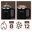 Lifelong Double-Walled Vacuum Insulated Tumblers 1200ml | Set of 2 | Unbreakable Tritan Lids, Stainless Steel Straws & Straw Cleaner | Hot 8 Hrs Cold 12 Hrs | Durable Steel with Handle (LLTBRCB1)