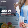 Lifelong 300W Stainless Steel Hand Blender – Low Noise, Anti-Splash