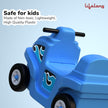Lifelong Cuppy Coaster Ride-On Car for Kids | 4-Wheel Push Car for Toddlers 1+ Years | Durable, Safe & Fun Indoor-Outdoor Toy Car (35kg Capacity, Blue)