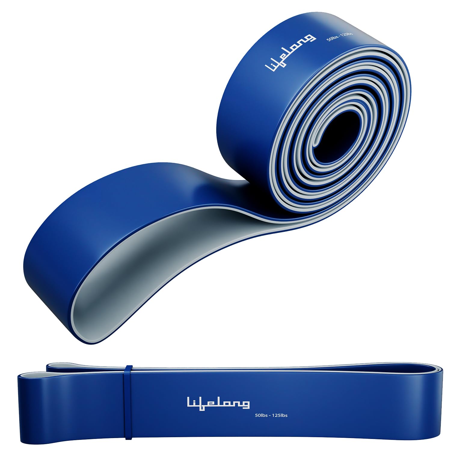 Lifelong Natural Rubber Resistance Band for Workout | 23 to 57 KG: Heavy Resistance |, Pullup Band | Stretching Band for Exercise, Physio, Yoga, Training | Gym | Blue | Theraband (23-57kg)- Heavy- Blue