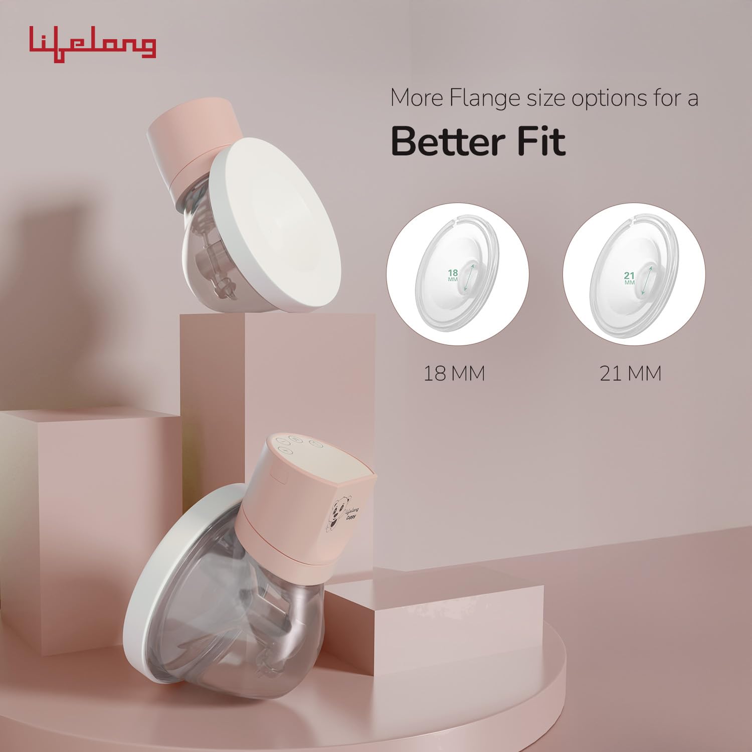 Lifelong Cuppy Wearable Breast Pump with Hands-Free Rechargeable Feeding Support