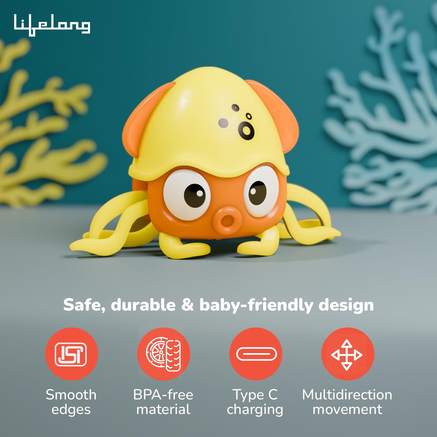 Lifelong Cuppy Bump & Go octopus