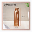 Lifelong 900 ml Copper Water Bottle | Natural Alkaline water | Leakproof & Lightweight Design Boosts Immunity | Anti-Bacterial, BPA Free, Easy to Clean with Secure Cap for School, Travel, Gym & Work LLCBU03