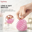 Silicone Scalp Massager & Body Scrubber – Hair & Dandruff Care Brush (Baby Pink)
