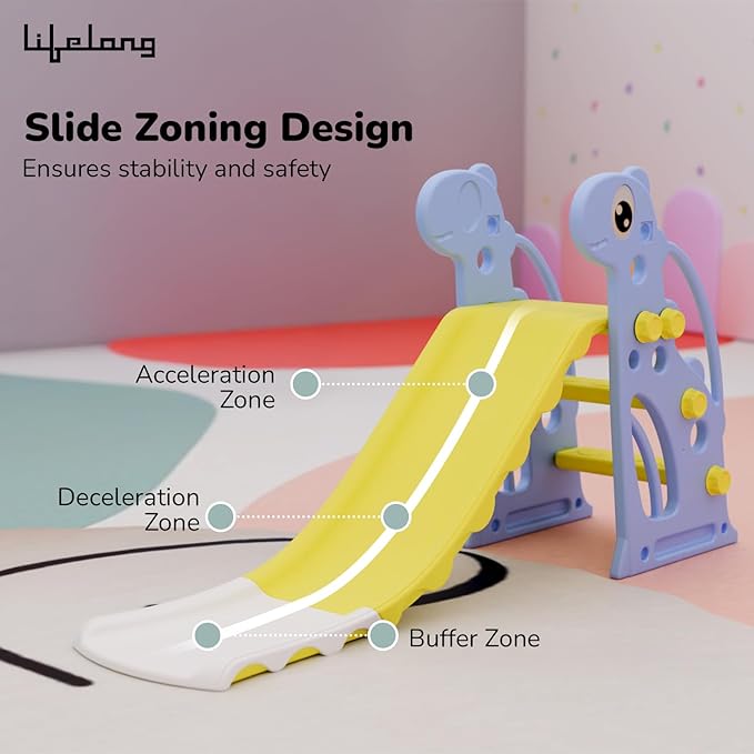 Lifelong Cuppy Kids Slide (Blue, LLCKS01) - Durable, Safe & Portable Play Slide for Toddlers