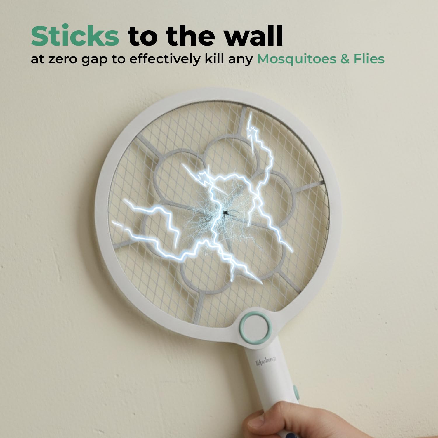Lifelong 3-in-1 Foldable Electric Mosquito Racket | Fly Swatter | UV Light Trap