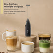 Lifelong Battery Operated Milk Frother | One Button Operation | Handheld Coffee Frother | Stainless Steel Whisk | Electric Foam Maker for Coffee, Latte, Cappuccino, Hot Chocolate | CafÃ©-Style at Home