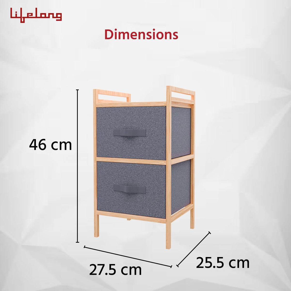2-Drawer Fabric Storage Organizer