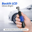 Lifelong Tyre Pressure Gauge | Backlit LCD, 0-150 PSI, Portable Digital Tester