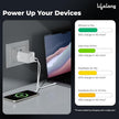 45W GaN Fast Charger with PD – Dual Port USB-A & Type-C (Glacier White)