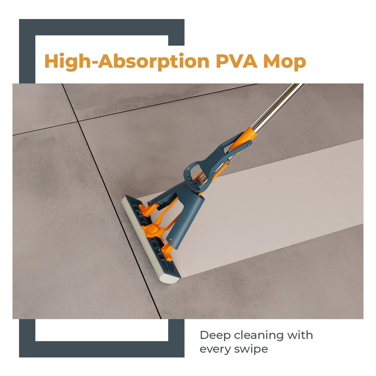 PVA Sponge Mop for Floor Cleaning