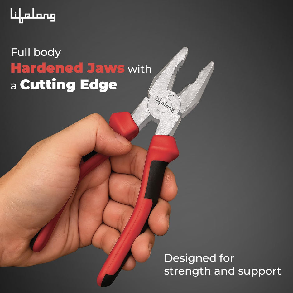 Lifelong Sturdy Steel Comb Plier | Heavy Duty Wire Cutting & Gripping Tool