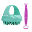 Lifelong Silicone Scalp Massager Shampoo Brush with Body Scrubber