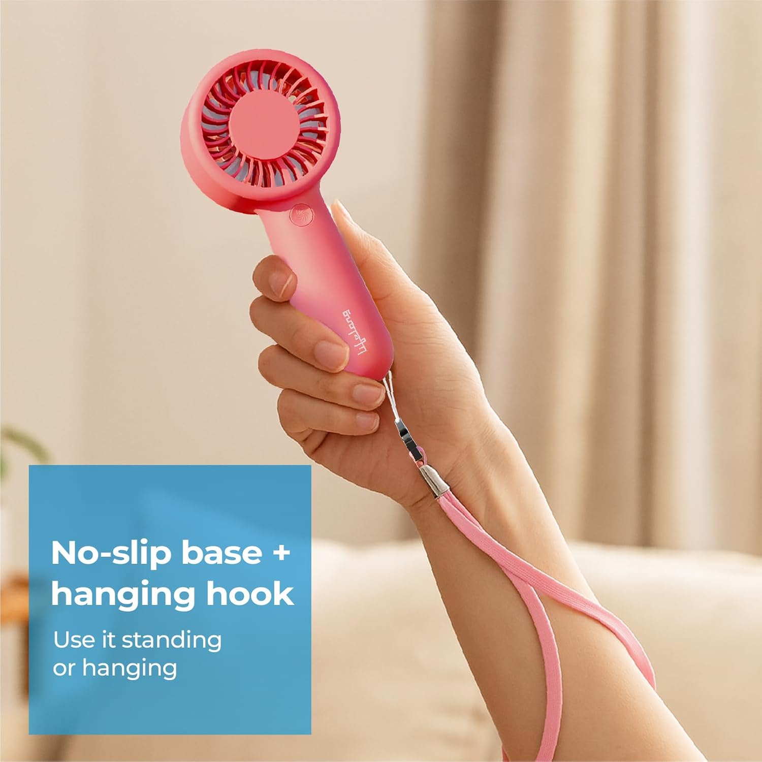Lifelong Hand Fan | Portable Rechargeable Fan with 2000mAh Battery