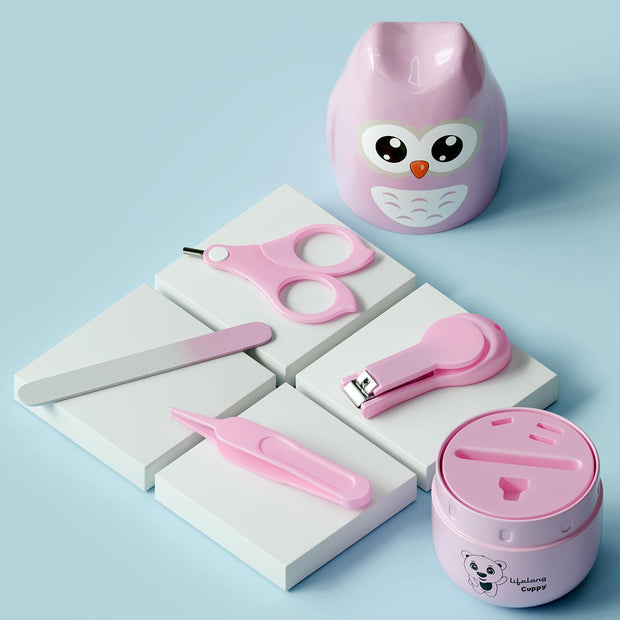 Lifelong Cuppy Baby nail grooming set (4 in 1) - Light Pink