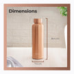 Lifelong 900 ml Copper Water Bottle | Natural alkaline water | Leakproof & Lightweight Design Boosts Immunity | Anti-Bacterial, BPA Free, Odour-Free with Secure Cap for School, Travel, Gym & Work