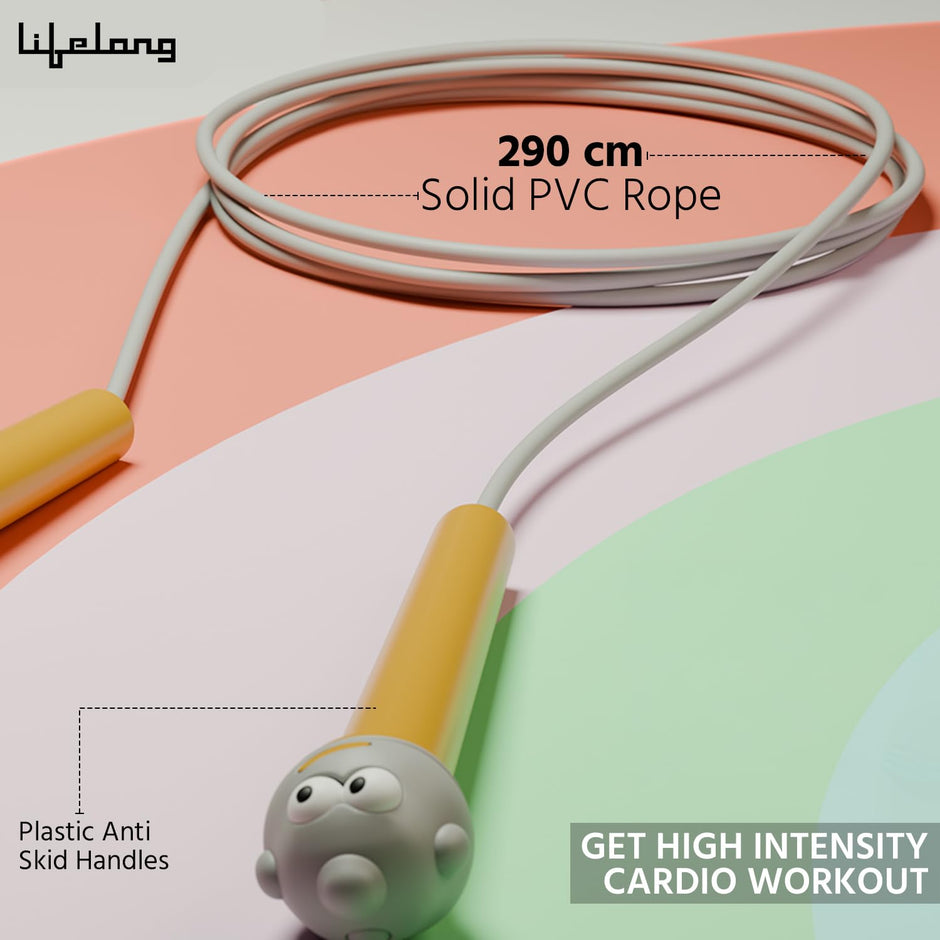 Lifelong LLSR04 Skipping Rope for Men, Women & Children - Jump Rope